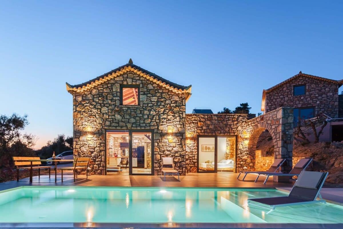Gerakada Exclusive-Seaview Villa With Private Pool Koróni Eksteriør bilde