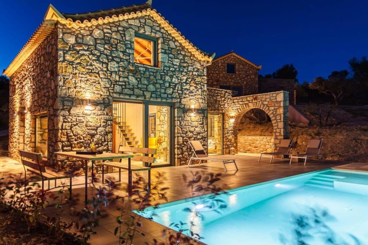 Gerakada Exclusive-Seaview Villa With Private Pool Koróni Eksteriør bilde