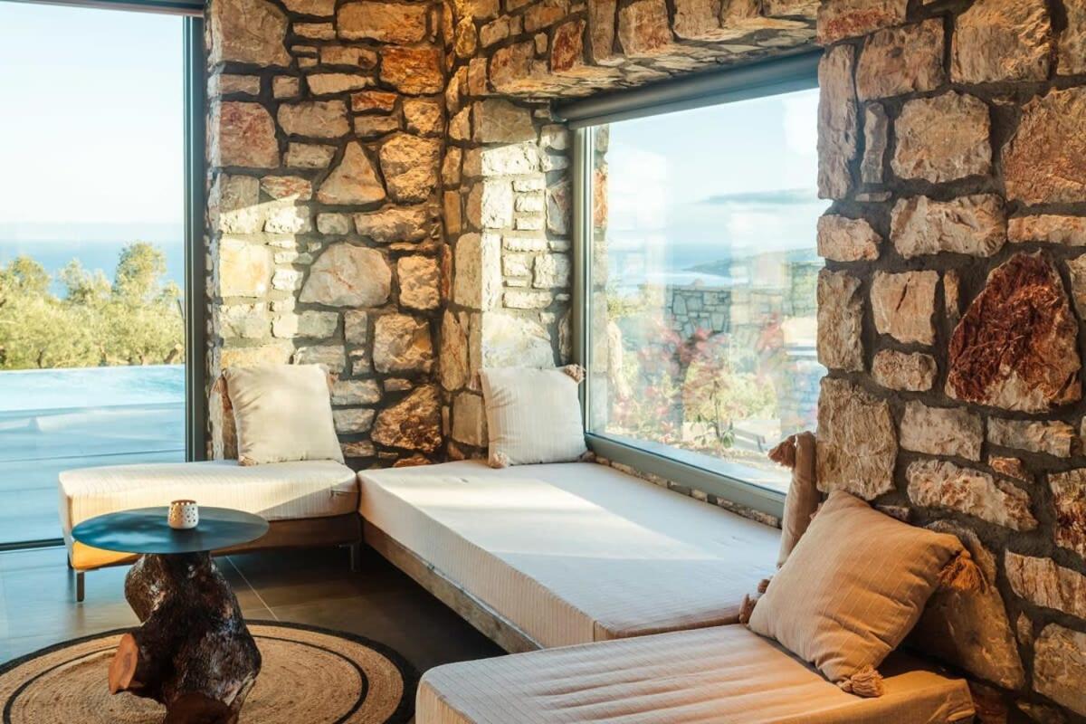 Gerakada Exclusive-Seaview Villa With Private Pool Koróni Eksteriør bilde