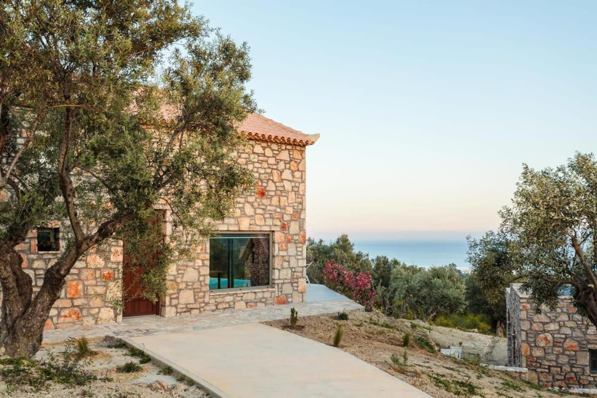 Gerakada Exclusive-Seaview Villa With Private Pool Koróni Eksteriør bilde