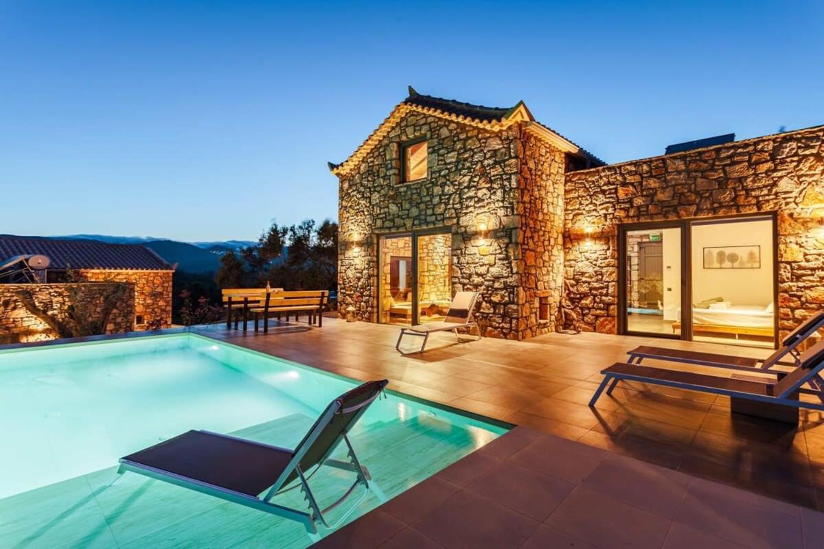 Gerakada Exclusive-Seaview Villa With Private Pool Koróni Eksteriør bilde