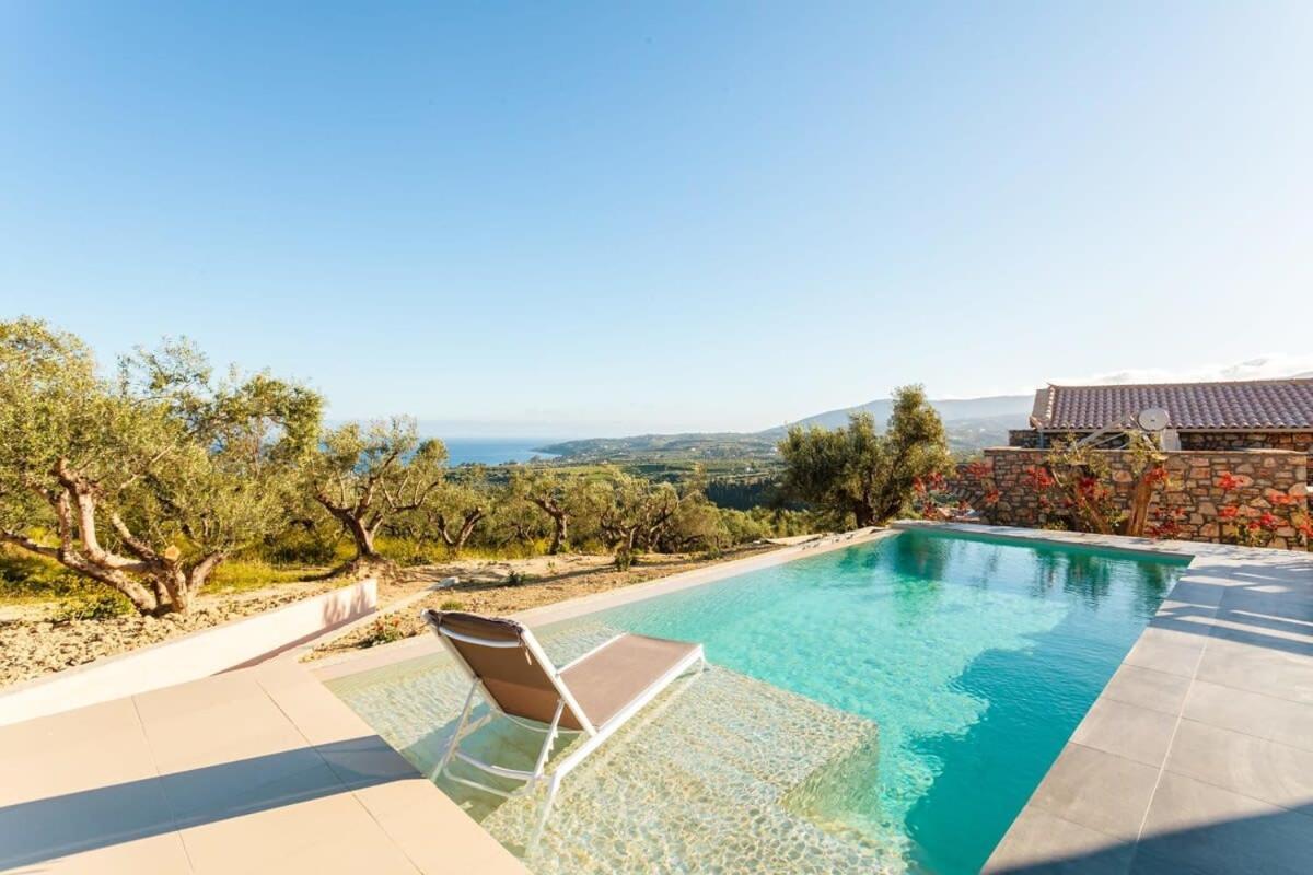 Gerakada Exclusive-Seaview Villa With Private Pool Koróni Eksteriør bilde