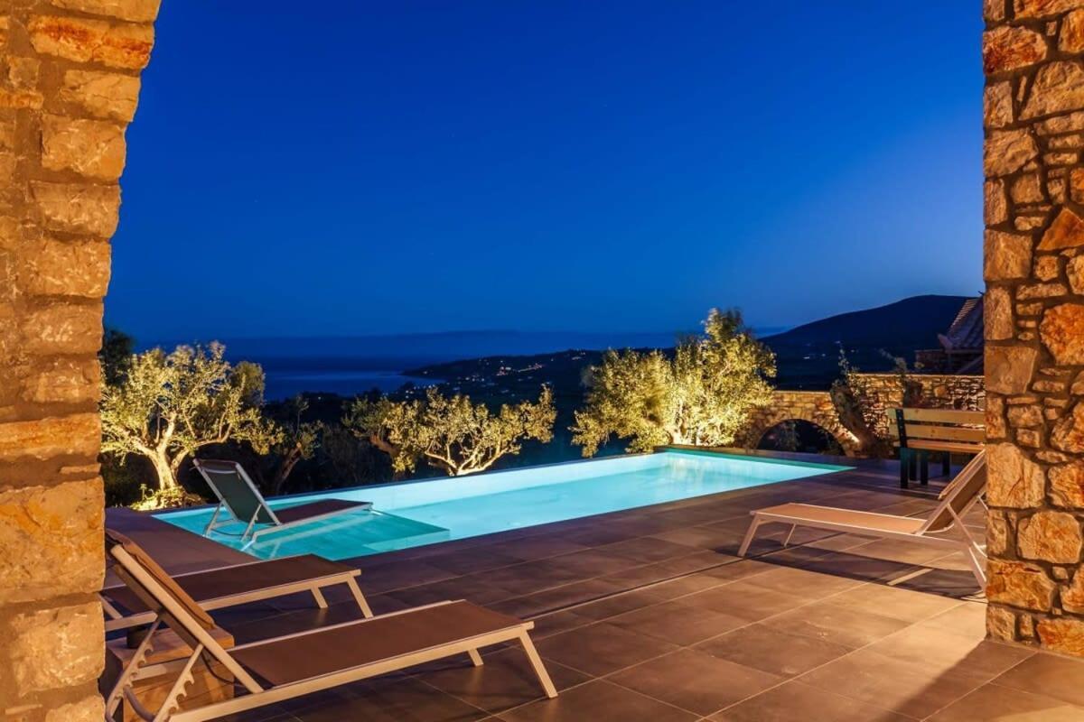 Gerakada Exclusive-Seaview Villa With Private Pool Koróni Eksteriør bilde